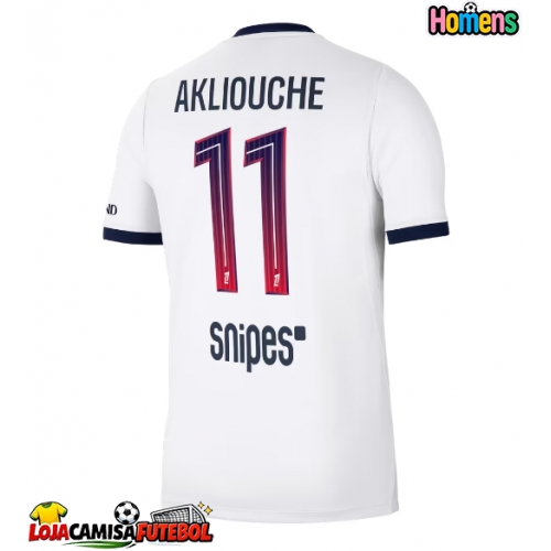 Camisa de Futebol Paris Saint-Germain Maghnes Akliouche #11 Equipamento Secundário 2026-27 Manga Curta